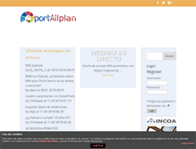 Tablet Screenshot of portallplan.com